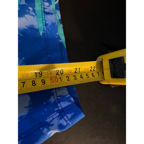 Hurley Board Shorts Blue Floral Mens 32 8" Swim Trunks - Picture 5 of 6